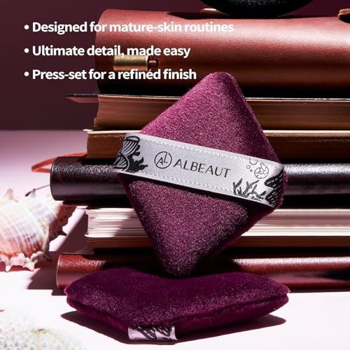 Albeaut Large Velour Powder Puff for Makeup, Diamond Soft Sponge
