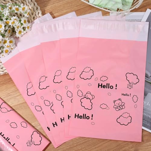 Jaarssho Pink Sanitary Disposal Bags - 100 Pcs Opaque Self-Sealing Pouches