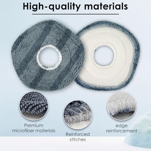 5-Pack Replacement Mop Pads for Eufy X10 Pro Omni Robot Vacuum