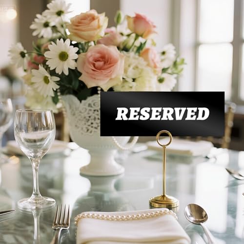 Reserved Table Sign for Weddings & Events - 6 Pack, 7.8x5.5in