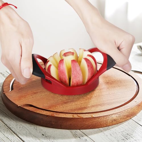 12-Blade Apple Slicer and Corer - 4.72 Inch Stainless Steel Fruit Cutter
