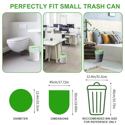 Biodegradable 4 Gallon Trash Bags - 100 Count Eco-Friendly Liners