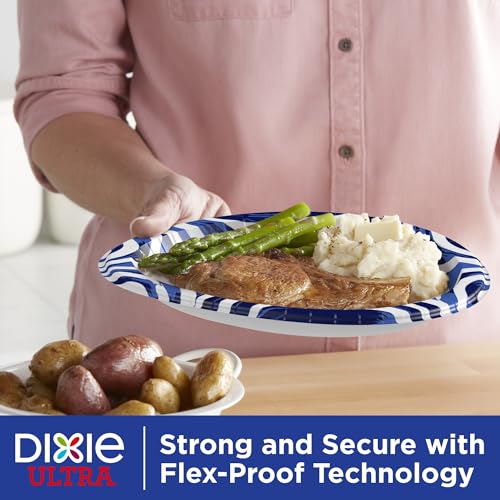 Dixie Ultra Heavy Duty Paper Plates, 10 Inch, 44 Count, Soak-Proof
