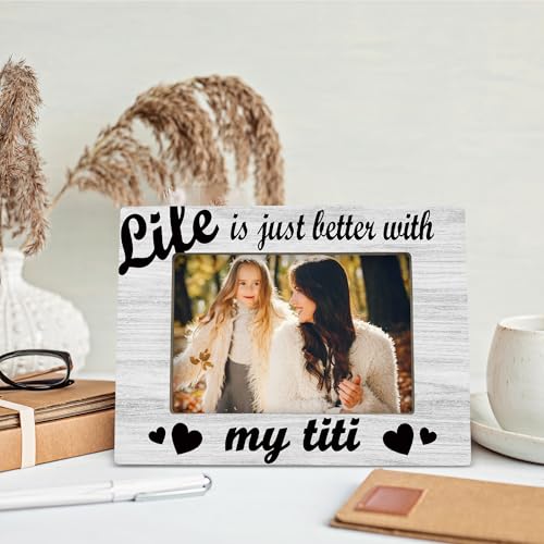 Wooden 4x6 Picture Frame - Best Aunt Gift for Display