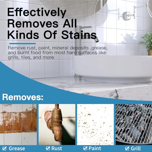 Yncotte Toilet Cleaning Mesh Pads - 15 Pack Hard Water Stain Remover