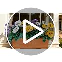 Artificial Pansy Flowers - UV Resistant Silk Faux Bouquets (6 Bundles)