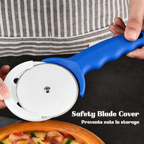 Stainless Steel Pizza Cutter with Protective Cover - LERAO
