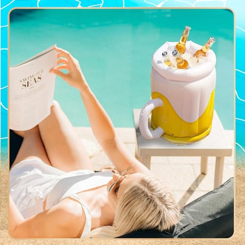 Giant Inflatable Beer Cooler Mug - 17.5 Inch Party Accessory