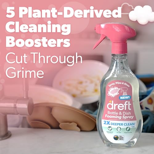 Dreft Foaming Baby Bottle and Dish Cleaning Spray, 18 Fl Oz
