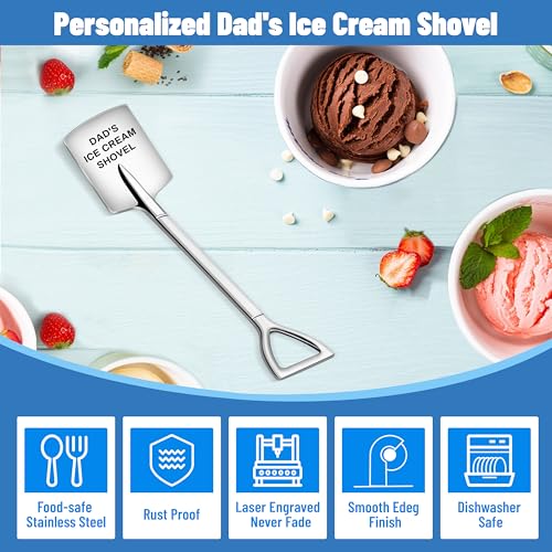 Dad's Ice Cream Shovel - Unique Stainless Steel Gift for Fathers