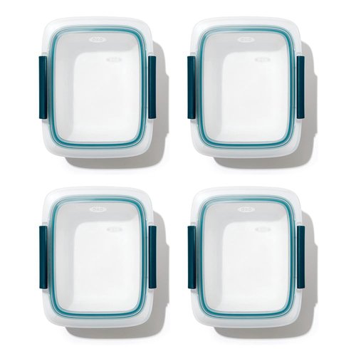 OXO Good Grips Prep & Go Container 3.3 Cups/0.78 L - Leakproof Food Storage, Pack of 4