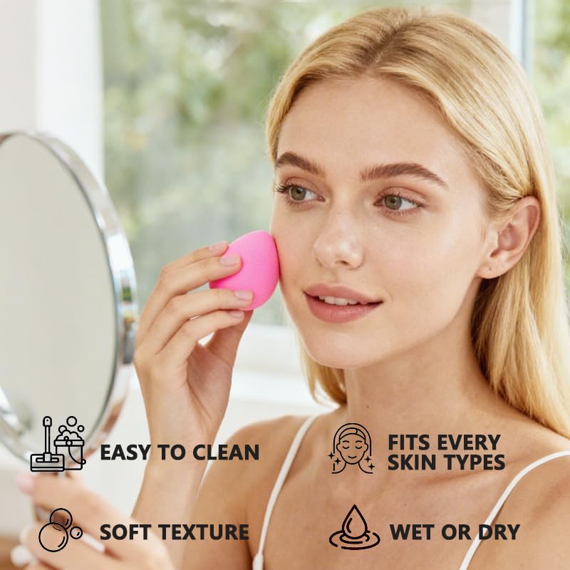 Polar Rabbit 6-Piece Latex-Free Makeup Sponge Set Soft Beauty Blenders
