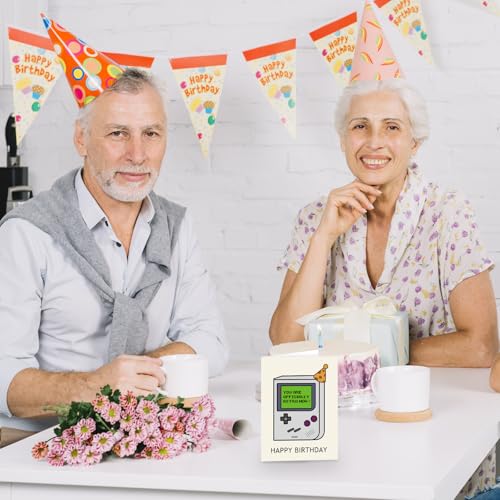 RUALOVE Officially Retro Gameboy Birthday Card #2 - Funny Gift for 30th, 40th, 50th Celebrations
