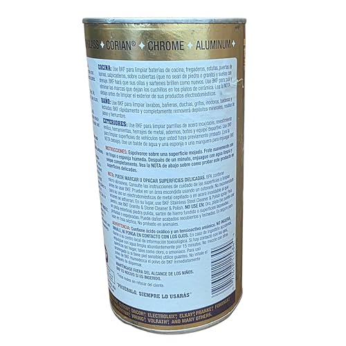 Bar Keepers Friend Cleanser & Polish - 15 oz All-Purpose Cleaning Powder