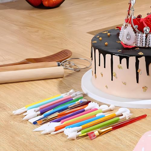 9-Piece Fondant Sculpting Tool Set for Cake Decorating