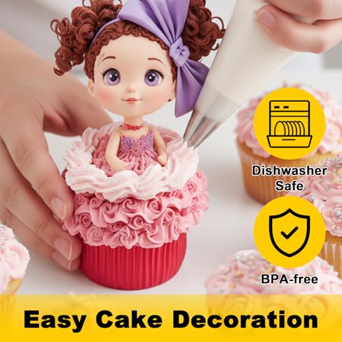 7-Piece Stainless Steel Piping Tips Set for Cake Decorating