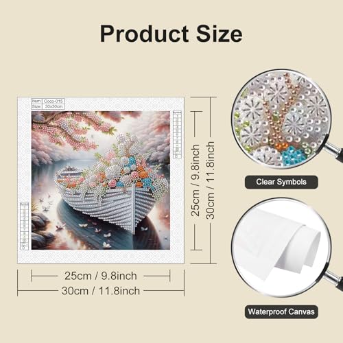 5D Flower Diamond Painting Kit for Adults | 12x12 Inch DIY Art