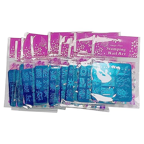 FingerAngel Nail Stamping Kit with 10 Plates Stamper and Scraper