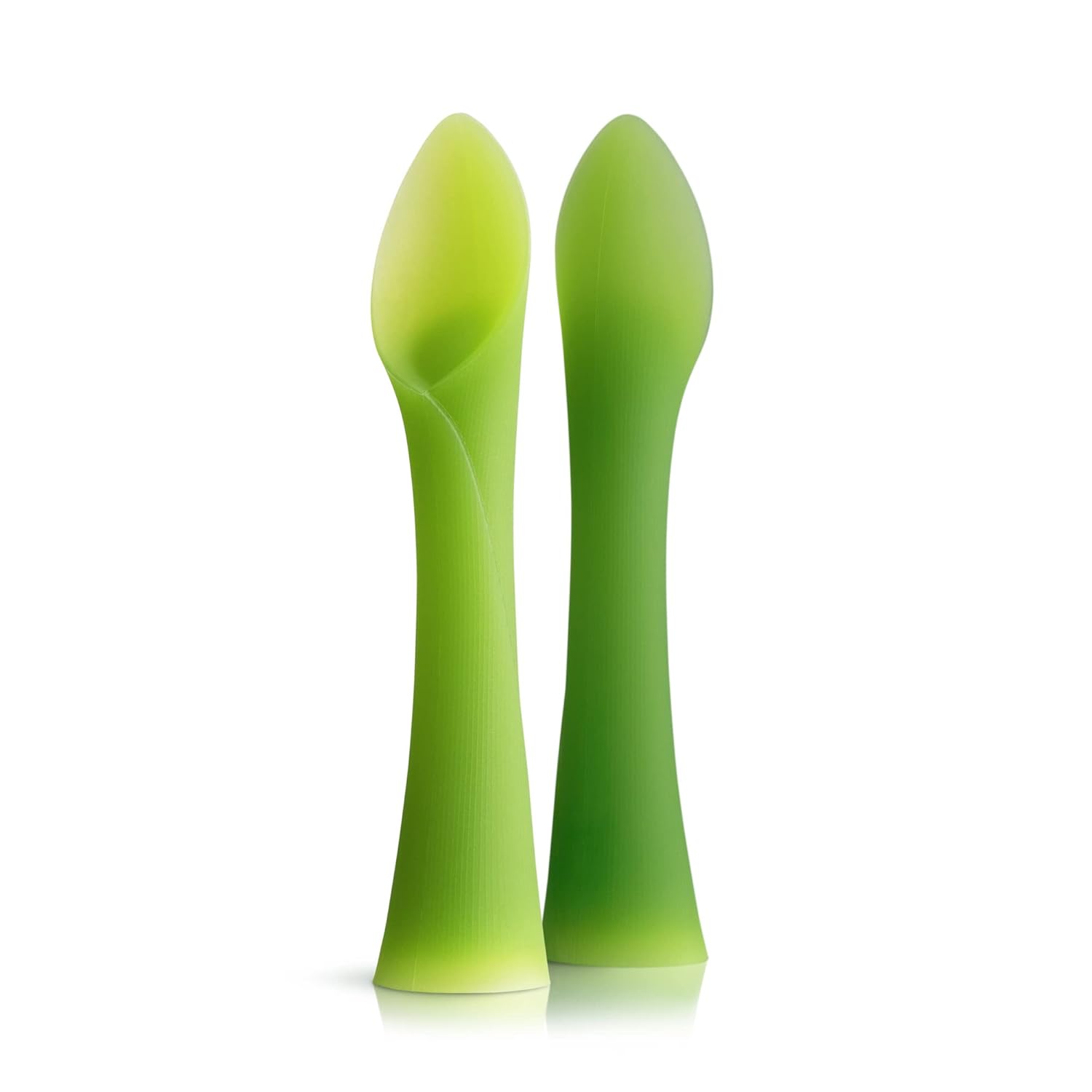Olababy Soft-Tip Silicone Training Spoon Set - Perfect for Baby-Led Weaning | 2-Pack