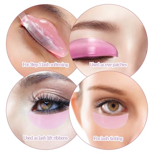 Exircy Glueless Lash Lift Pads 1mm Thin Flat Shields Pink