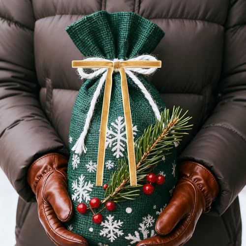 24-Pack Khaki Velvet Christmas Ribbon Bows Set - 5x7 Inch