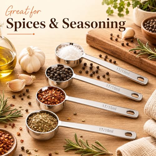 Coffee Scoop Set - 1 Tbsp / 15ml Measuring Spoon, 4 Pack