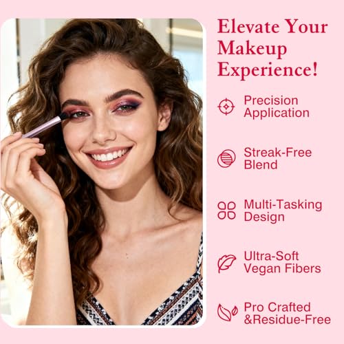 Precision Setting Brush – Ultra Plush Vegan Makeup Brush for Powders & Highlighters