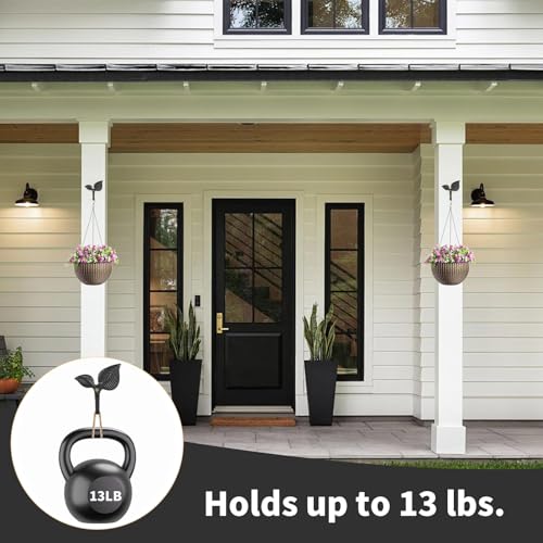 Leaf-Shaped Iron Wall Hooks - 4 Pack Decorative Coat Hooks