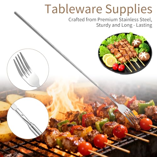 Stainless Steel Extendable Fork - Adjustable 8.7 to 25.6 Inch
