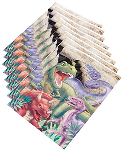 Dinosaur Party Treat Bags - 8 Count Dino Blast Loot Bags