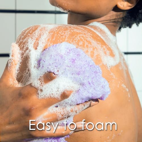 THURLADY African Exfoliating Net Sponge 2 Pack - Nylon Body Scrubber