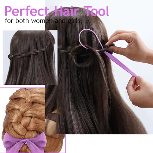 TsMADDTs Hair Loop Tool & Rat Tail Comb Set for French Braids