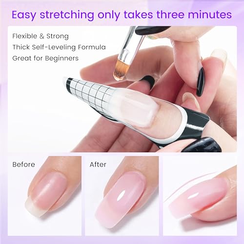 SULLMAR Self-Adhesive Nail Forms for Poly Nail Gel and Acrylic Extensions (100 Pcs)