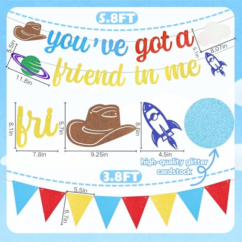 You've Got A Friend in Me Birthday Banner & Pennant Streamers