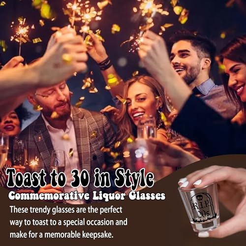 RIP 20s 2oz Shot Glass - 30th Birthday Gift for Her | JUSTOTRY