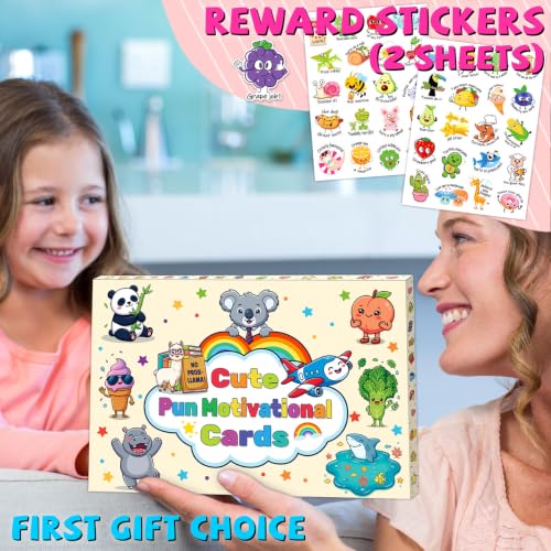 160PCS Encouragement Cards for Kids - Motivational Lunch Box Notes
