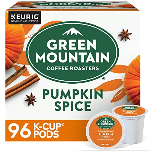 Green Mountain Pumpkin Spice Coffee K-Cup Pods, Light Roast, 96 Count