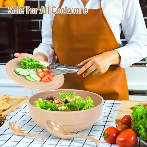 Eco-Friendly Wheat Straw Soup Spoons Set of 2 - Durable & Biodegradable