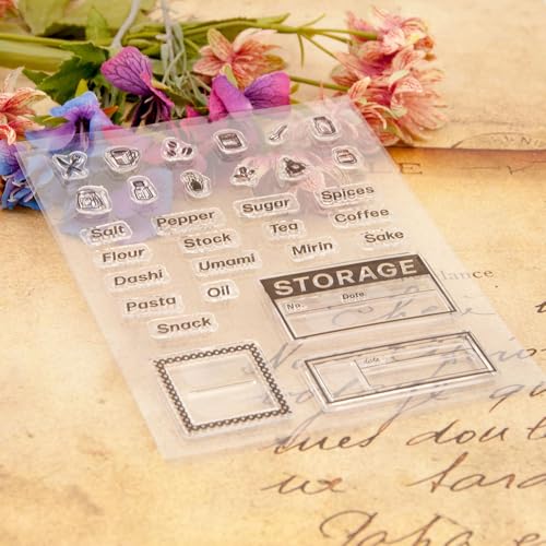 Silicone Stamp Set for DIY Scrapbooking & Card Making - Kitchen Tools Design