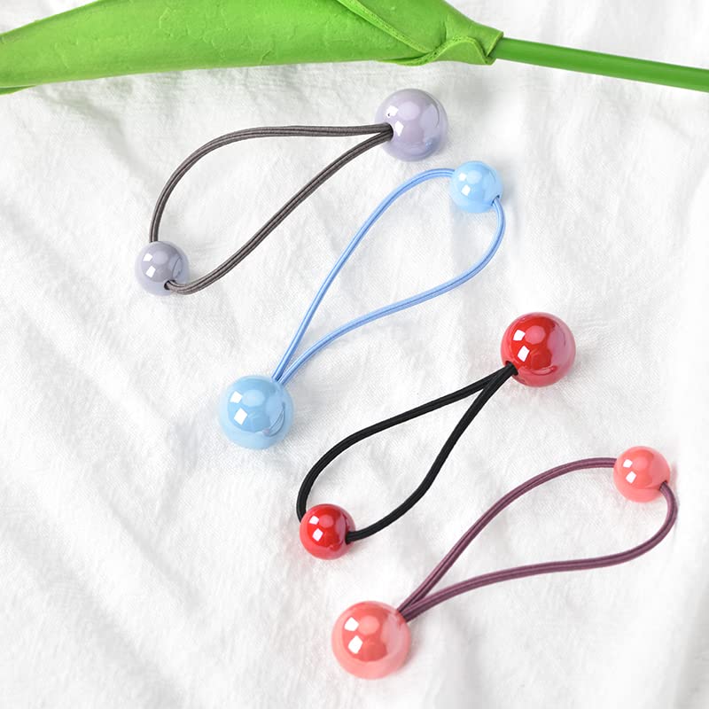 Bubble Ball Hair Ties for Girls Elastic Ponytail Holders 8 Pcs