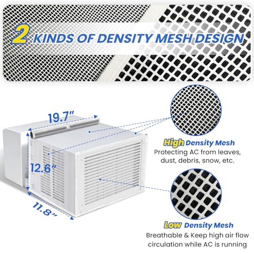 U-Shaped Window AC Cover with Upgraded White Top - 8000-12000 BTU