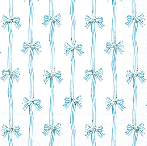IHR Ideal Home Party Napkins 3-Ply Blue 20-Count 6.5"