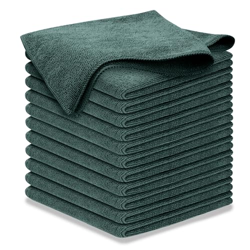 USANOOKS Premium Microfiber Cleaning Cloths - 12 Pack, 300GSM