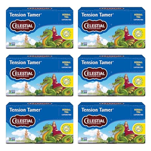 Celestial Seasonings Tension Tamer Herbal Tea - 20 Count (Pack of 6)