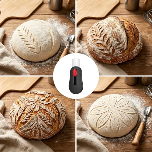Magnetic Dough Scoring Tool for Sourdough Baking with 25 Blades
