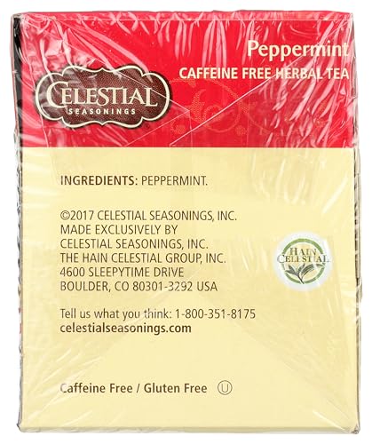 Celestial Seasonings Peppermint Herbal Tea - 20 Count