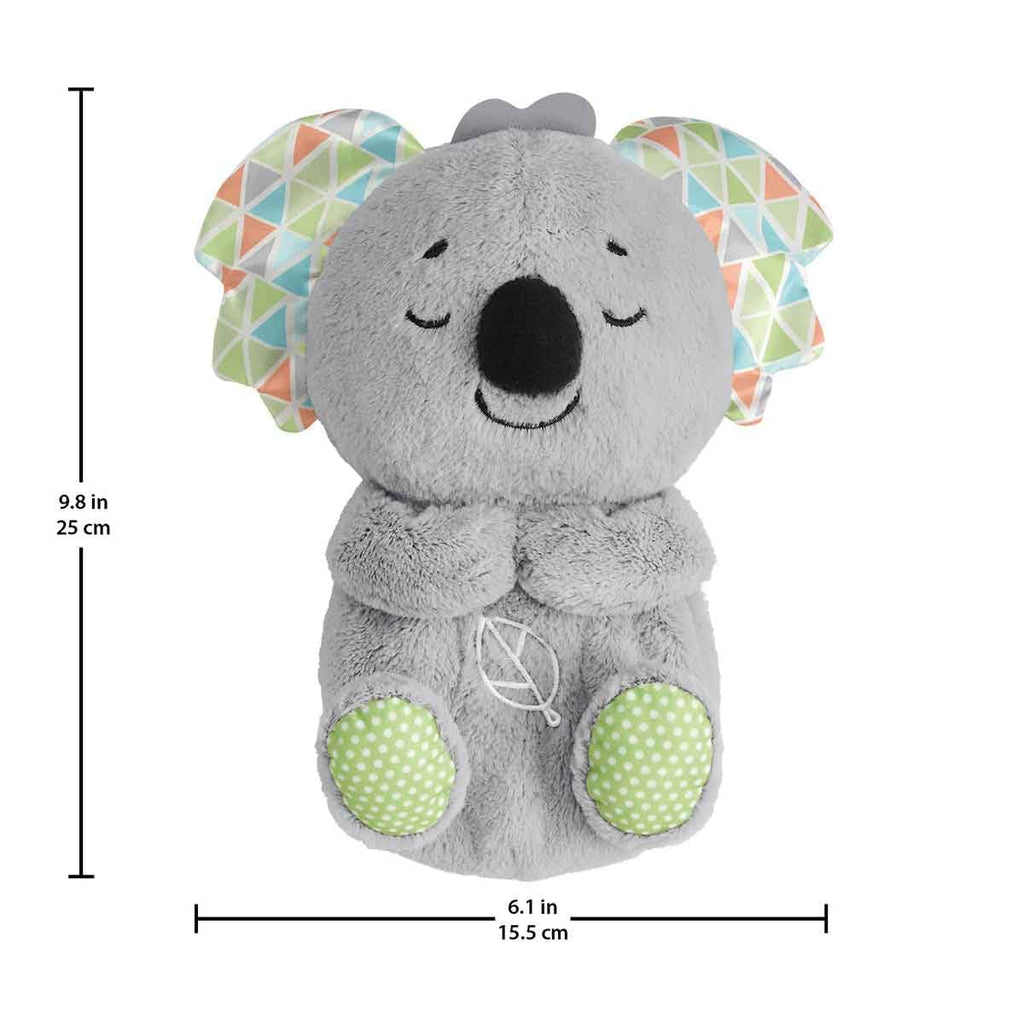 FISHER-PRICE BABY Toy Soothe 'n Snuggle Koala Plush Sound Machine with Customizable Music Lights & Breathing Motion for Newborns 0+ Months