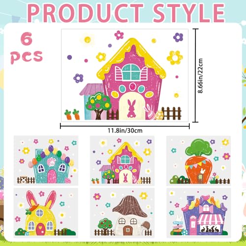 Easter Window Cling Decorations - 81 PCS Cute Bunny Stickers