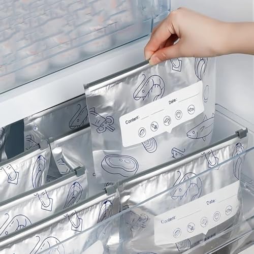 Reusable Aluminum Foil Storage Bags - Resealable Vacuum Pouches (30PCS)