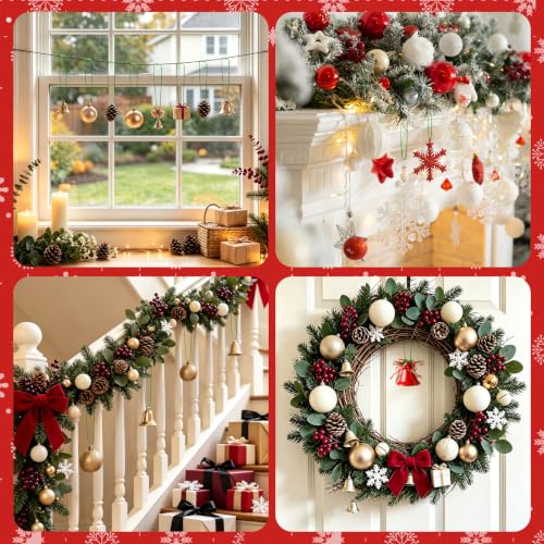 Green Christmas Ornament String Hangers with Snap Fasteners, 200 pcs